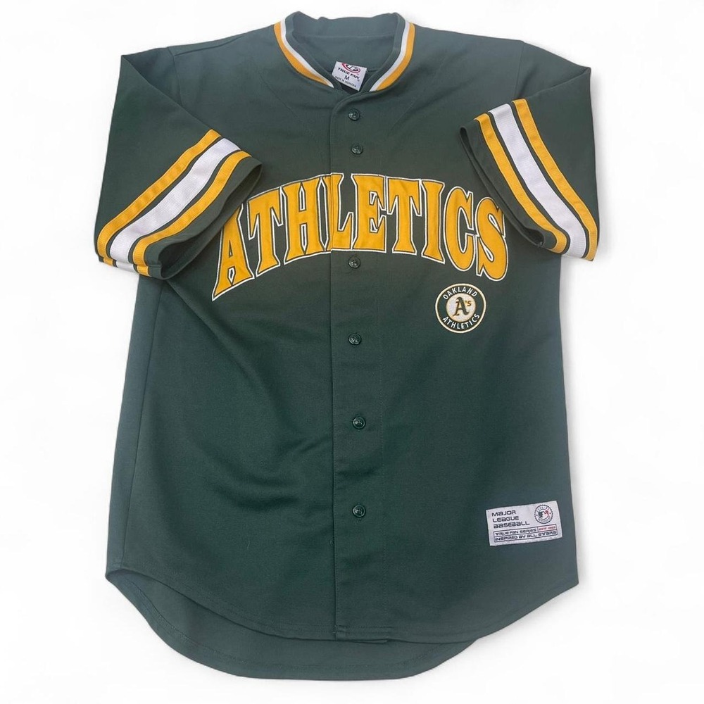 Oakland Athletics Eric Chavez True Fan MLB Jersey Green Mens Medium #3